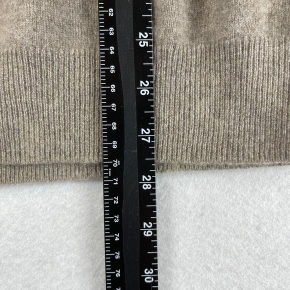 BLACK BROWN Men XL Tan 2 Ply Cashmere Soft Cozy Quarter Zip Up Sweater Mock Neck - Picture 7 of 10